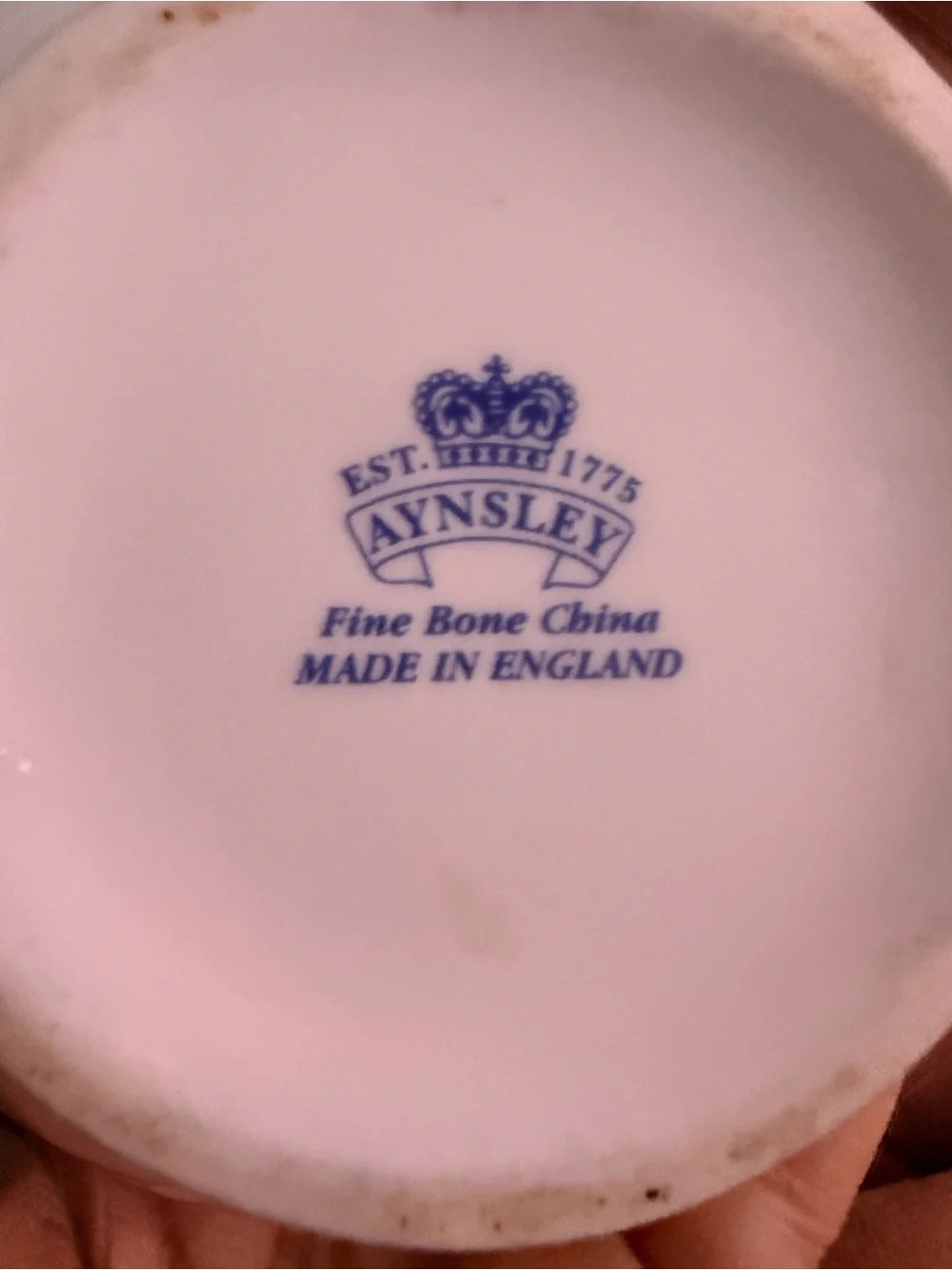 Rare Aynsley  Floral Teapot with Gold Trim - Pansy Motif.